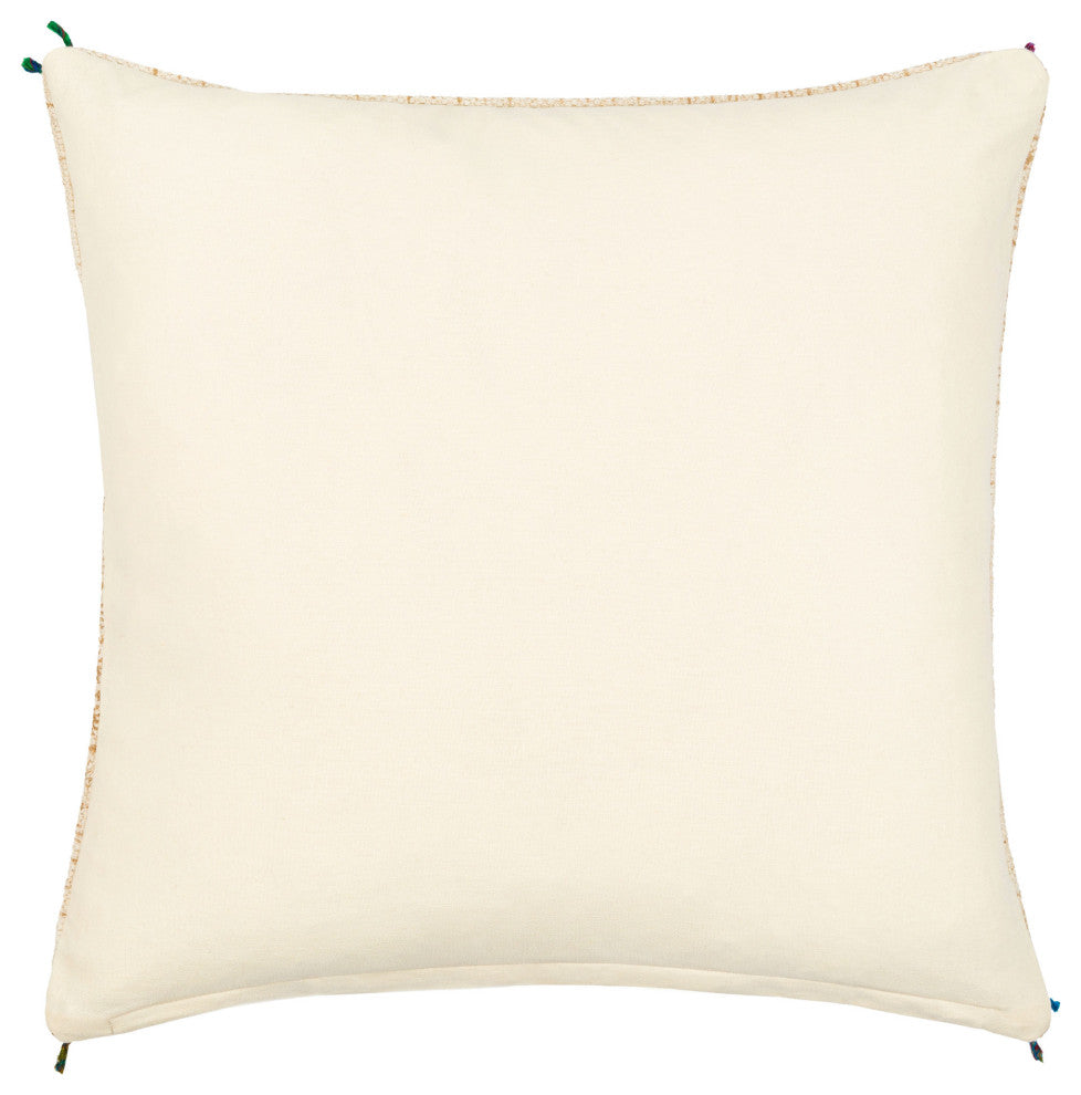 Surya Sanga Light Beige Pillow Shell With Down Insert 22"H X 22"W