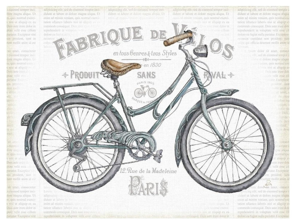 "Bicycles I v2" Digital Paper Print by Daphne Brissonnet, 26"x20"