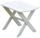 Poly Folding End Table, White