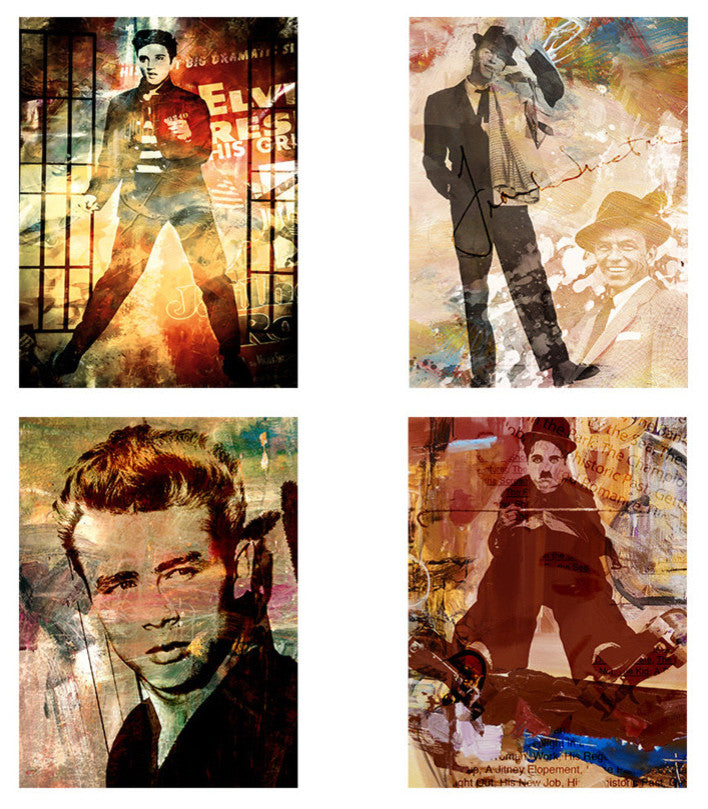 Legends Canvas Wall Art, 4-Piece Set