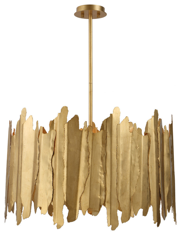Golden Gate 8 Light Industrial Pendant