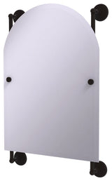 Monte Carlo Arched Top Frameless Rail Mounted Mirror, Oil Rubbed Bronze