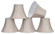 30059-5 Small Bell  Chandelier Clip On Lamp Shade Beige 3"x6"x5"