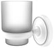 Prestige Regal Wall Mounted Tumbler Holder, Matte White