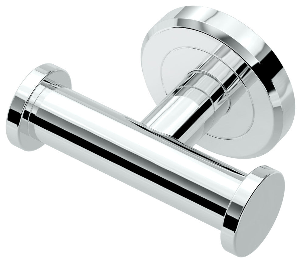 Latitude II Robe Hook, Chrome, Double