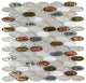 12"x12" Elyptic Brick Imagination Mosaic, Set Of 4, Somerset