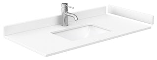 Marlena 42" Single Vanity, Cultured Top, Black Trim