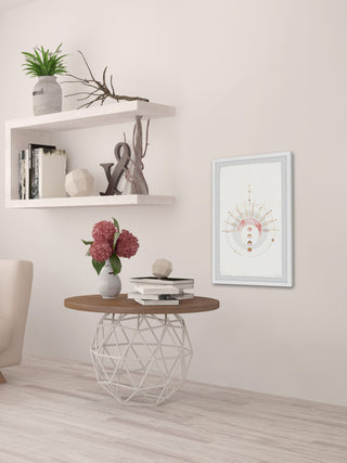 "Moon Lined Up" Framed Painting Print, 8x12