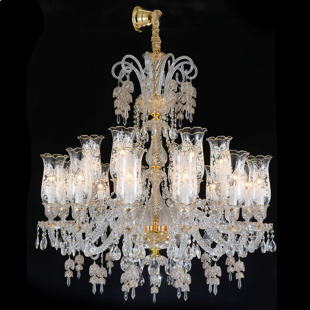 AICO Michael Amini 18-Light Garnier Chandelier