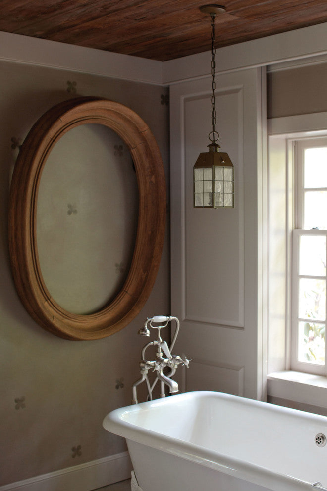 Hinkley Nantucket Medium Hanging Lantern, Aged Brass