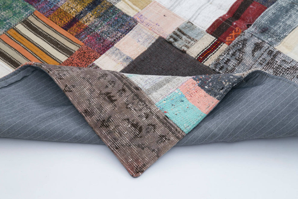 Rug N Carpet - Handmade Oriental 6' 7'' x 9' 10'' Unique Patchwork Kilim Rug