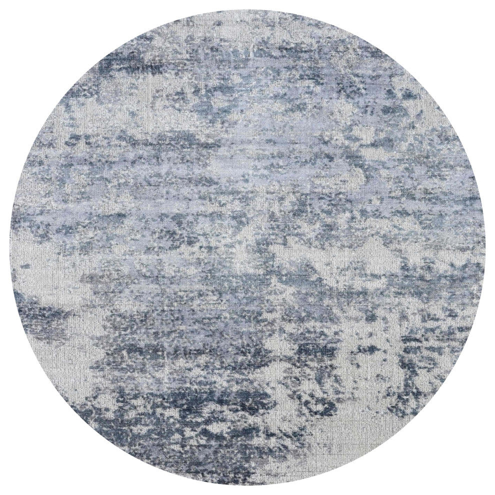 Ahgly Company Indoor Round Mid-Century Modern Area Rugs, 8' Round
