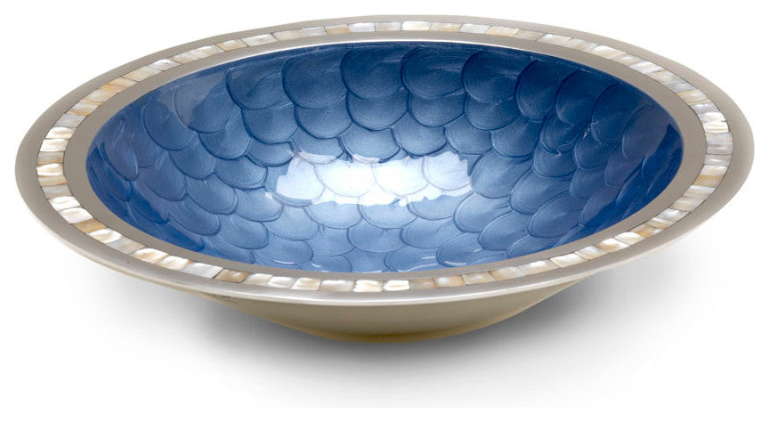 Classic 15" Round Bowl, Azure