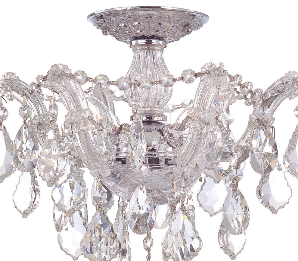 Crystorama Lighting Group 4430-CL-MWP Maria Theresa 3 Light 14"W - Polished