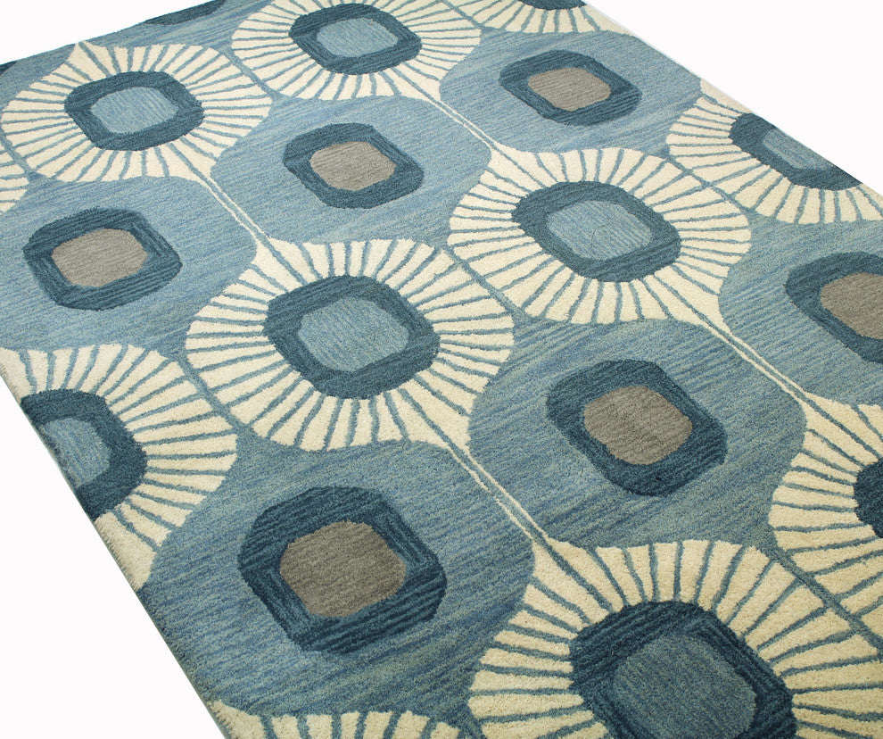 Bashian Woodbridge Area Rug, Light Blue, 2.6''x8''
