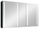 50 in.W x 30 in. H Aluminum Surface Mounted LED Medicine Cabinet with Doors