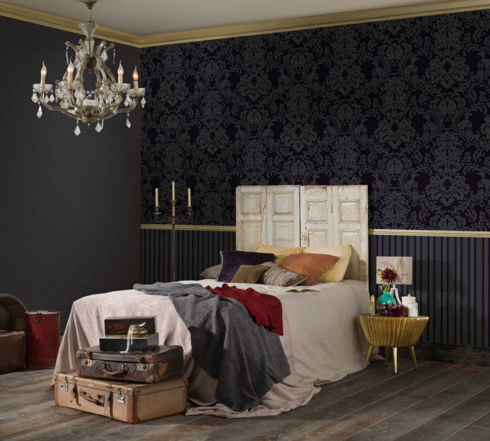 Textured Wallpaper Plain Featuring Solid Wall, 361684