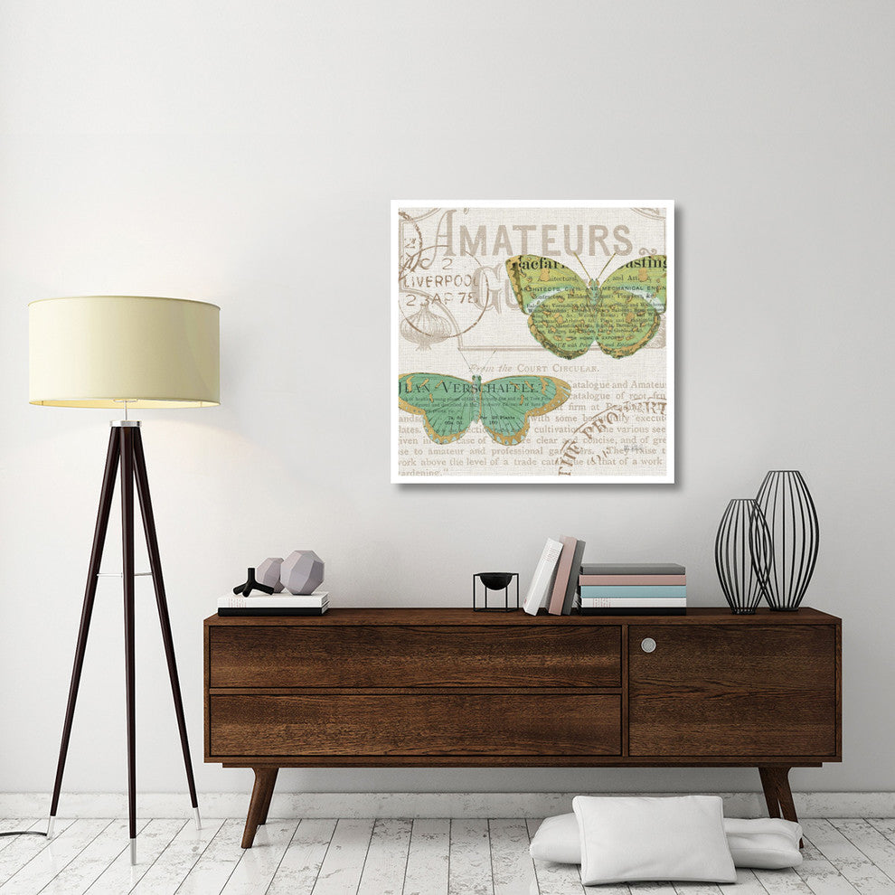 "Bookshelf Botanical IX" Digital Paper Print by Katie Pertiet, 38"x38"