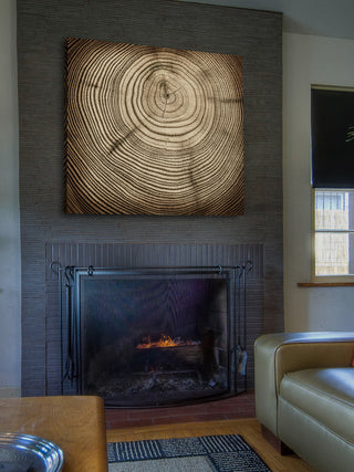 "Rings of Age" Painting Print on Canvas