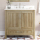 OVE Decors Kansas 18" Single Sink Vanity With Countertop, White Oak, 36 in.