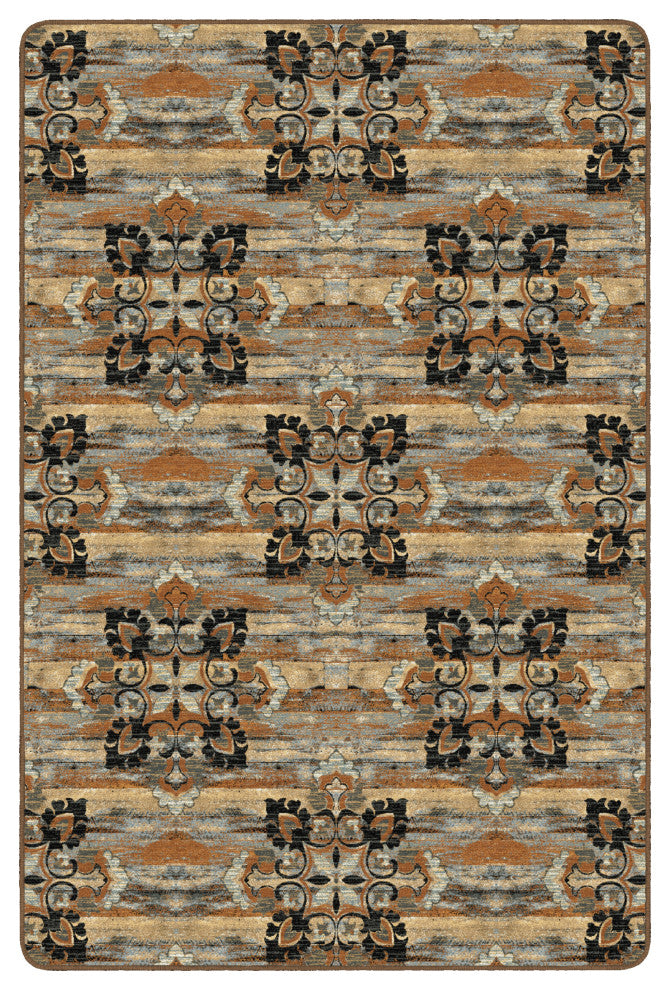 Flagship Carpets FA1378-34FS 6x9 Franklin Chocolate Rug