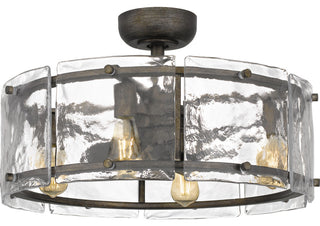 Quoizel FTS3124MM 4-Light Fandelier, Fortress