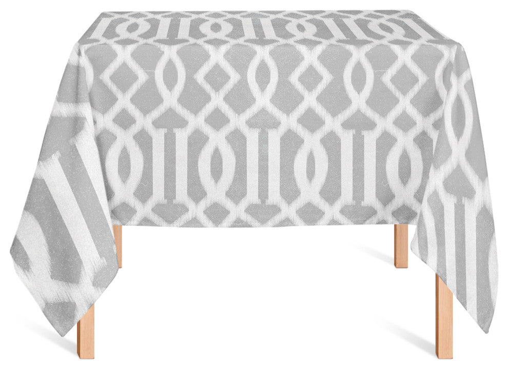 Kirkwood Pattern Gray 58x58 Tablecloth