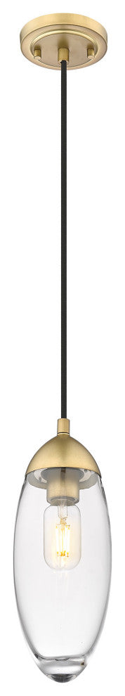 Z-Lite 651P Arden 5"W Mini Pendant - Rubbed Brass
