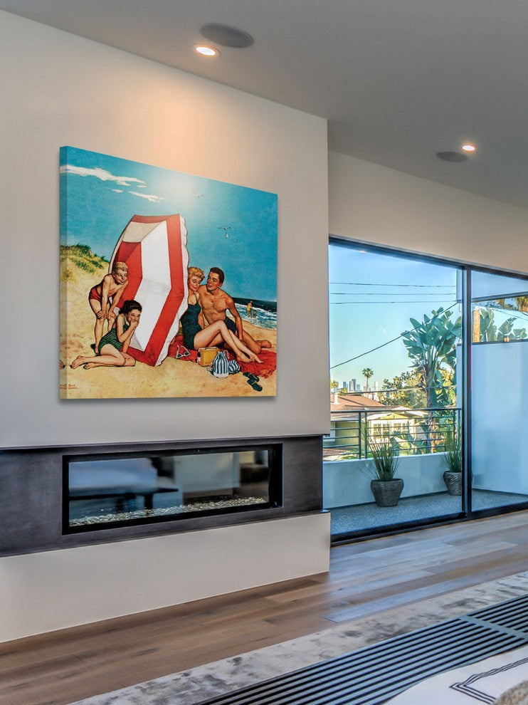 "Eavesdropping on Love" Painting Print on Canvas by Amos Sewell