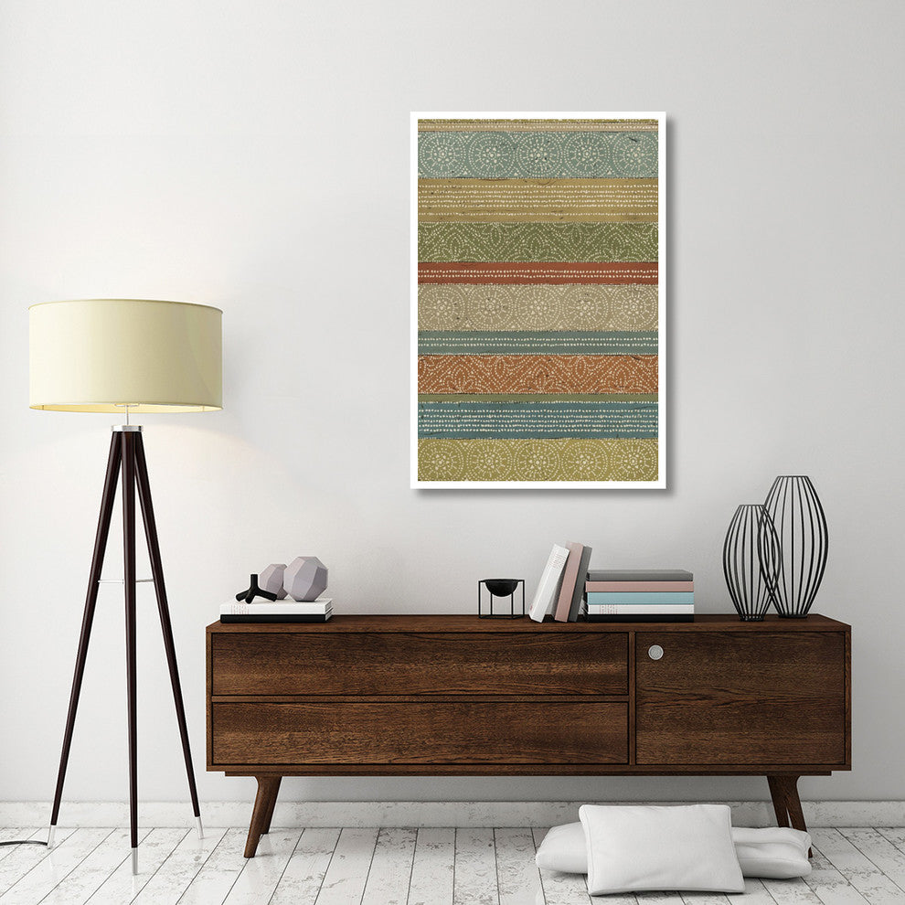"Batik Stripes II" Digital Paper Print by Daphne Brissonnet, 34"x50"