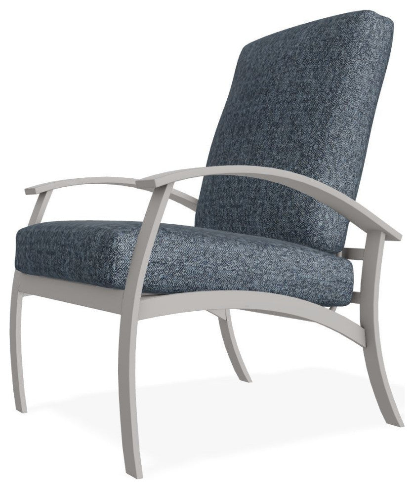 Belle Isle Cushion Deep Seating Outdoor Armchair, Restore Indigo/Warm Gray