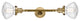 INNOVATIONS 208L-BB-G322-LED 2-Light Bath Vanity Light Brushed Brass