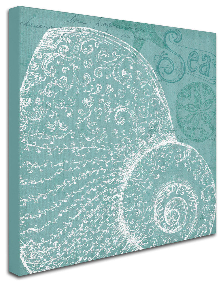 'Aqua Treasure IV' Canvas Art by Daphne Brissonnet