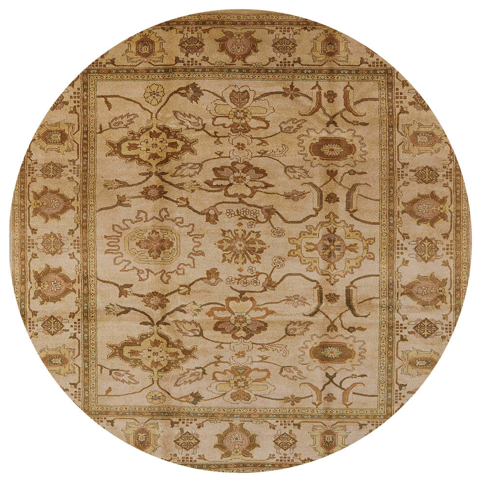 Ahgly Company Indoor Round Mid-Century Modern Area Rugs, 3' Round