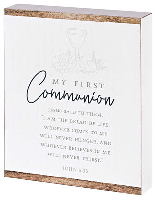 Plaque My First Communion 8x10