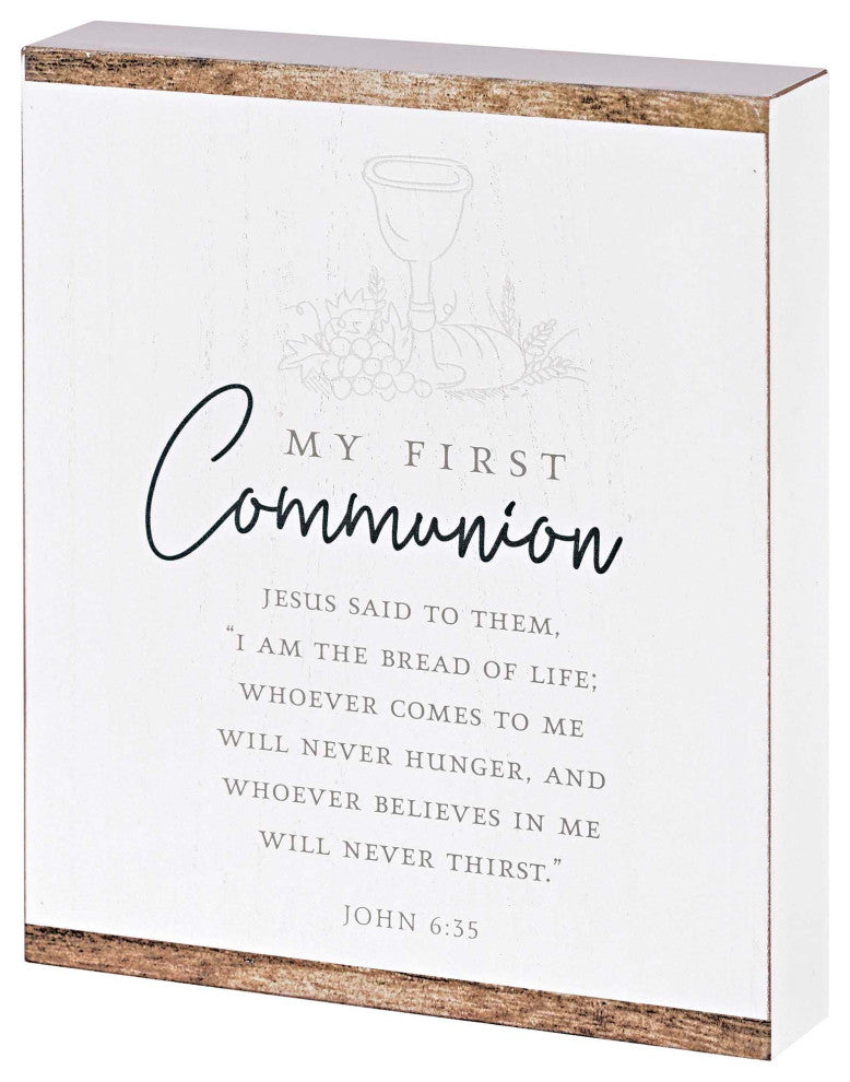 Plaque My First Communion 8x10