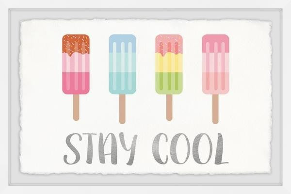 "Stay Cool" Framed Painting Print, 24"x16"