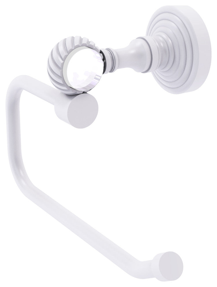 Pacific Grove Euro Style Twisted Toilet Tissue Holder, Matte White