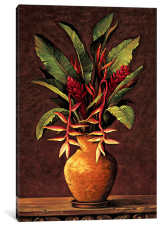"Tropical Arrangement II" by Eduardo, Canvas Print, 18"x12"