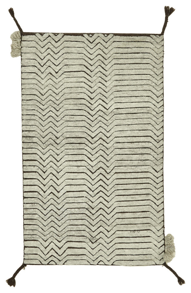Rug N Carpet - Handmade Unique 3' 0" x 5' 0" Moroccan Runner Rug