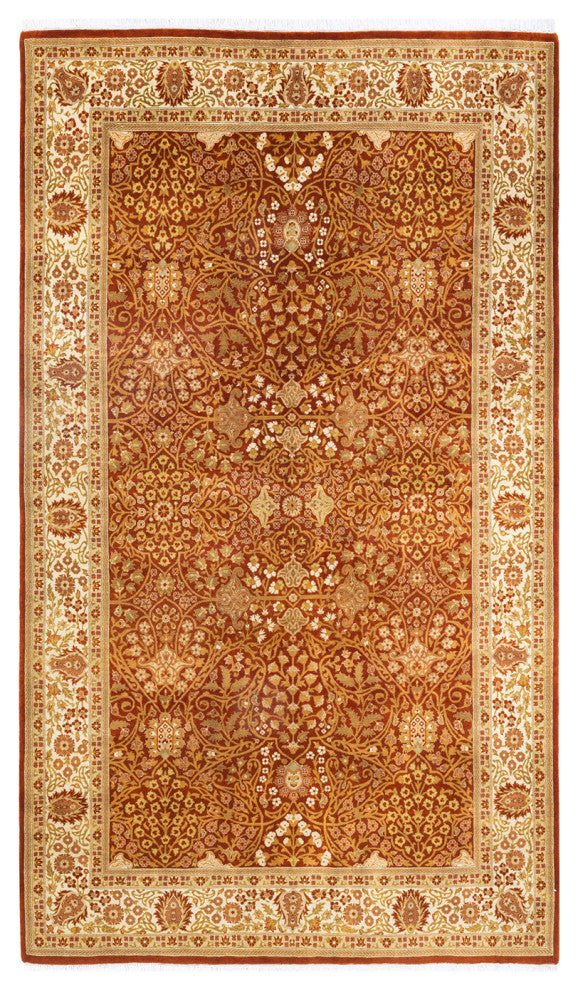 Mogul, One-of-a-Kind Hand-Knotted Area Rug Orange, 5' 2" x 8' 10"