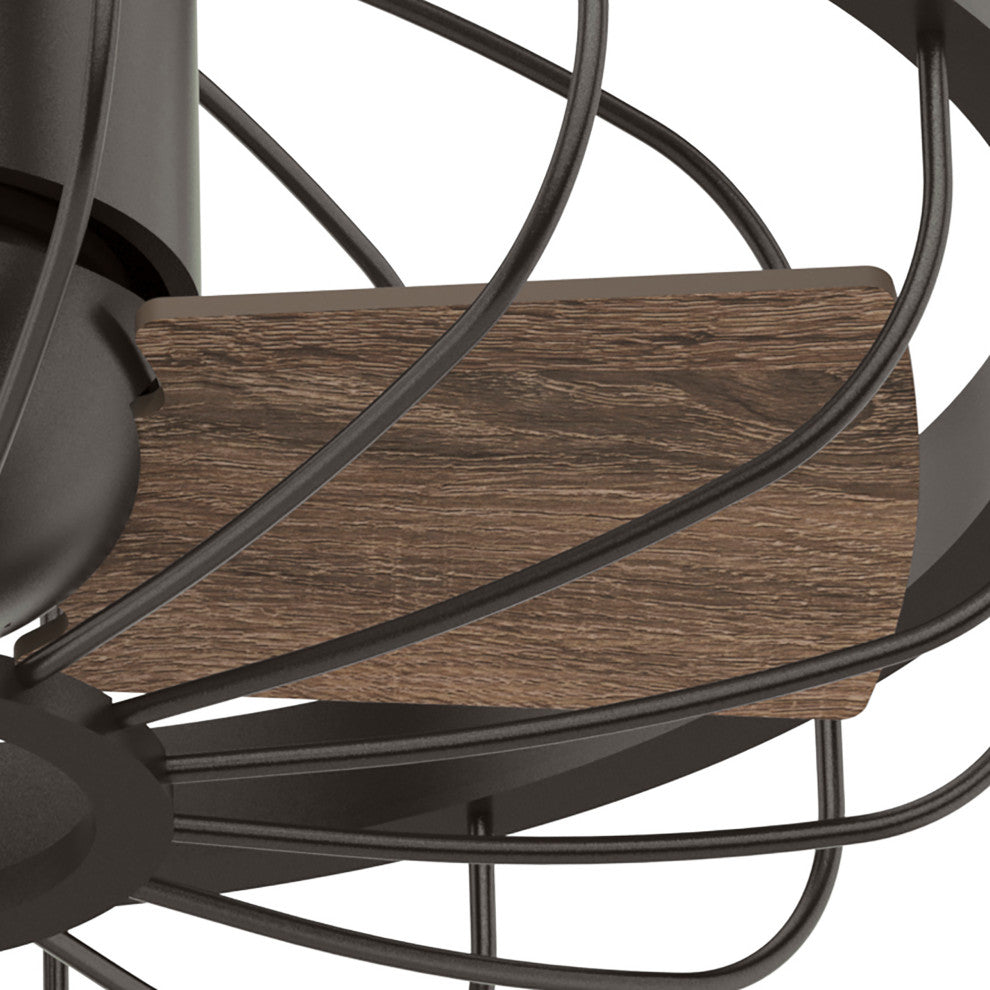 Hunter 16" Roswell Noble Bronze Ceiling Fan With Wall Control