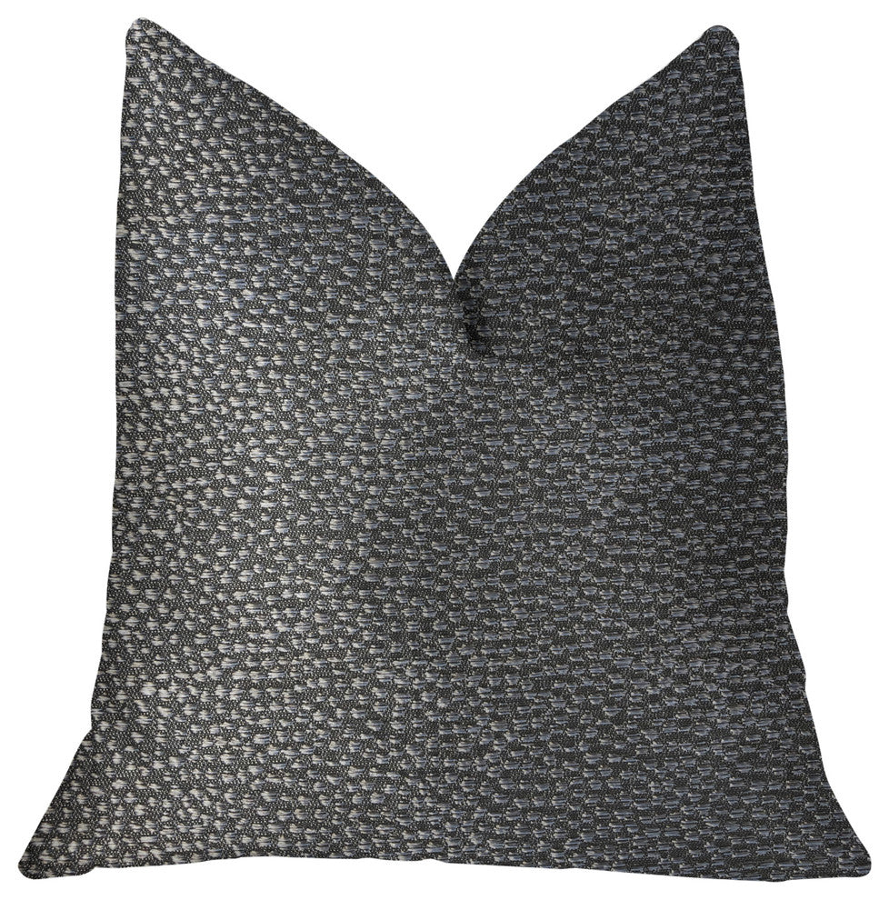 Eloquent Haze Silver Luxury Throw Pillow, 18"x18"