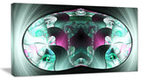 Grey Capsule in Plasma, Abstract Canvas Art Print, 40x20