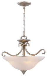 Monrovia 17" Semi-Flush Mount Ceiling Light, Brushed Nickel