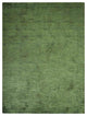 HAND KNOTTED LOOM SILK ECO-FRIENDLY AREA RUGS-Light Green Color,Solid Design, [Rectangle] 5'x8'