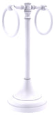 Carolina 2 Ring Guest Towel Stand, Matte White