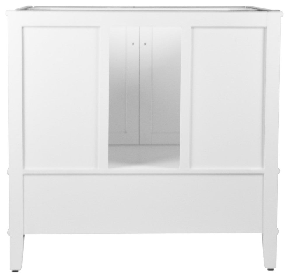37" Single Vanity, White With Engineered Stone Top