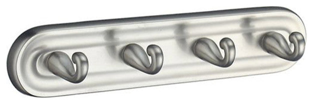 Smedbo V259N Villa Hook Quadruple in Brushed Nickel