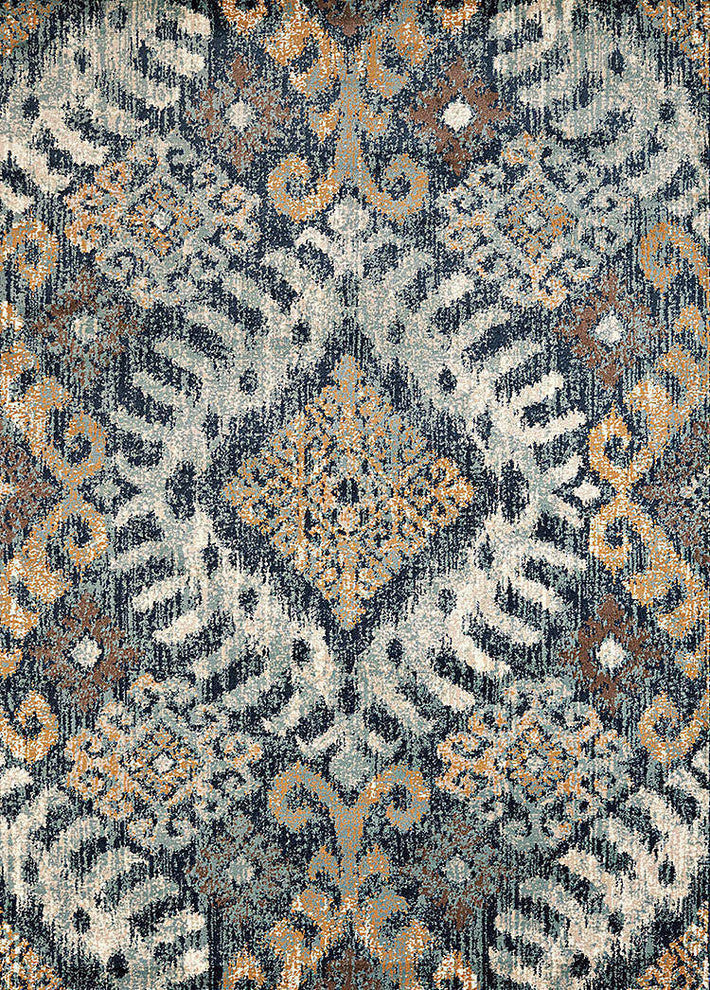 Bridges Verazanno Rug, Navy (3001-00264), 1'10"x3'0"